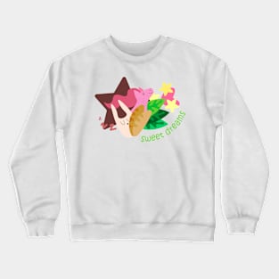 Sweet Dreams with Bunny and Pony Crewneck Sweatshirt